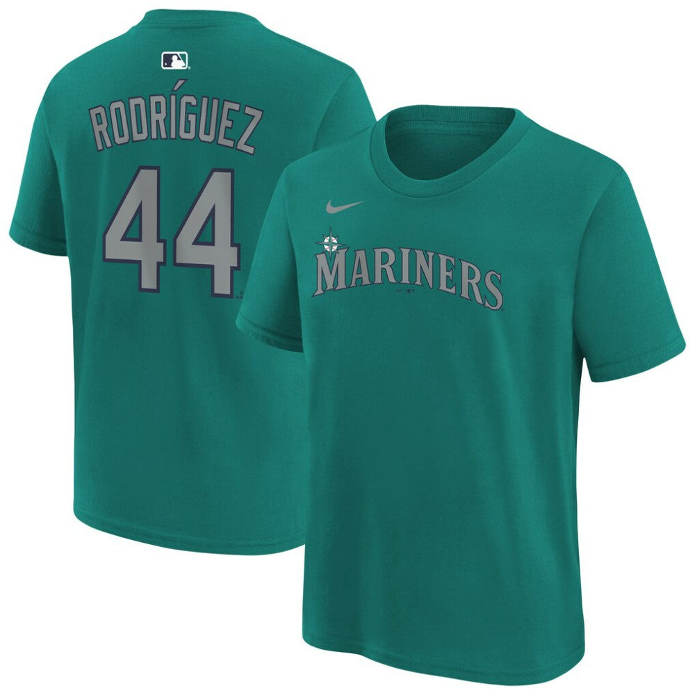 Julio Rodríguez Seattle Mariners Youth Name & Number T-Shirt Teal | Nike