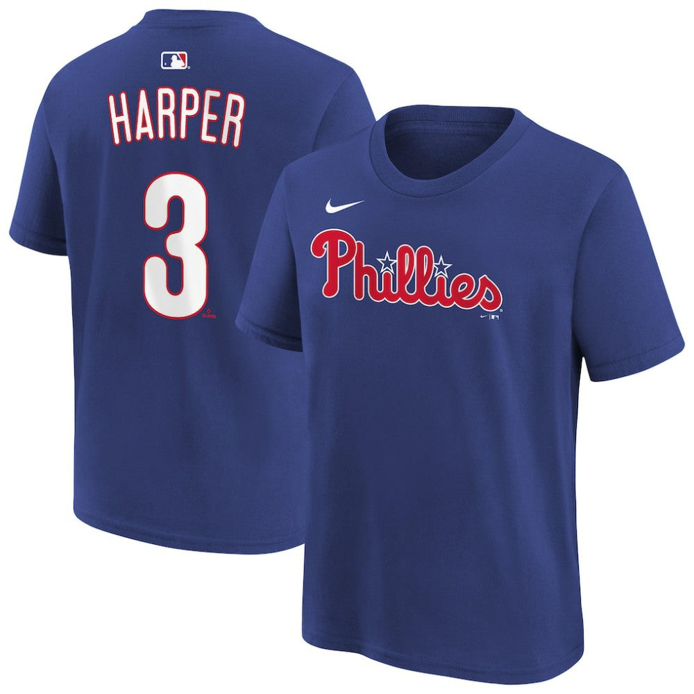 Bryce Harper Philadelphia Phillies Youth Name & Number T-Shirt Royal | Nike