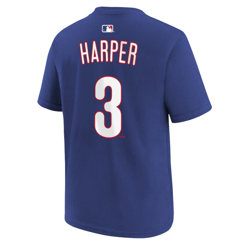 Bryce Harper Philadelphia Phillies Youth Name & Number T-Shirt Royal | Nike