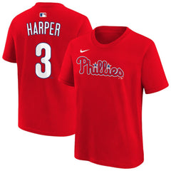 Bryce Harper Philadelphia Phillies Youth Name & Number T-Shirt Red | Nike