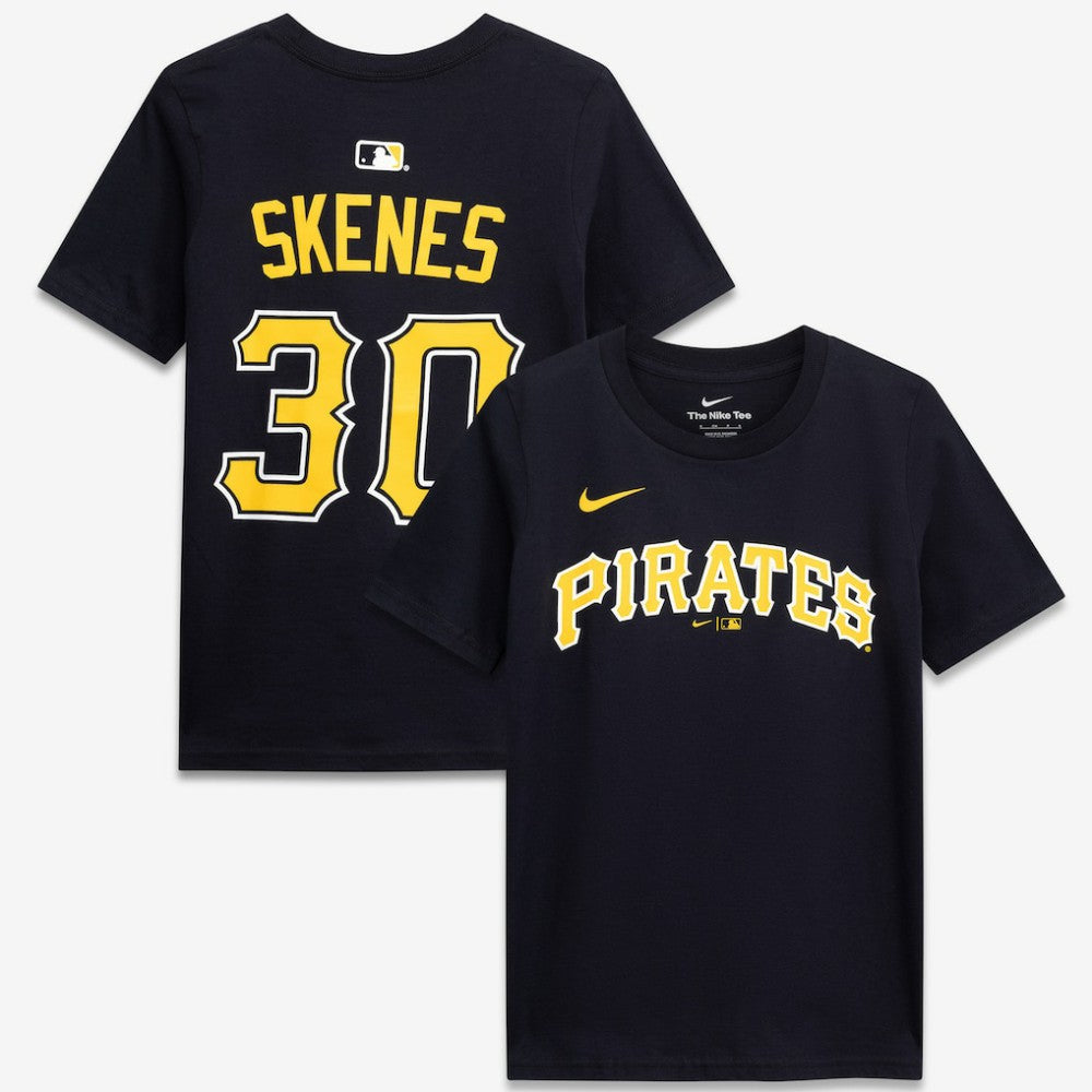 Paul Skenes Pittsburgh Pirates Youth Name & Number T-Shirt Black | Nike