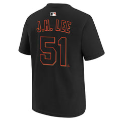 Jung Hoo Lee San Francisco Giants Youth Name & Number T-Shirt Black | Nike