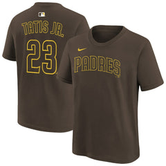 Fernando Tatis Jr. San Diego Padres Youth Name & Number T-Shirt Brown | Nike
