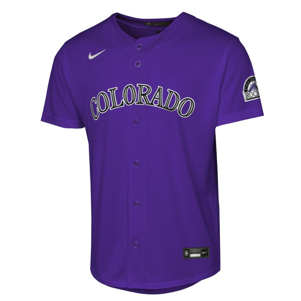 Colorado Rockies Youth Alternate 2 Stadium Jersey Purple | Nike