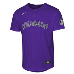 Colorado Rockies Youth Alternate 2 Stadium Jersey Purple | Nike