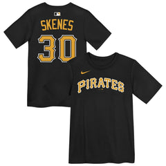 Paul Skenes Pittsburgh Pirates Preschool Name & Number T-Shirt Black | Nike
