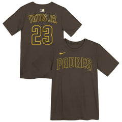 Fernando Tatis Jr. San Diego Padres Preschool Name & Number T-Shirt Brown | Nike