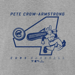 Pete Crow-Armstrong Chicago Cubs Graphic Player T-Shirt Heather Gray