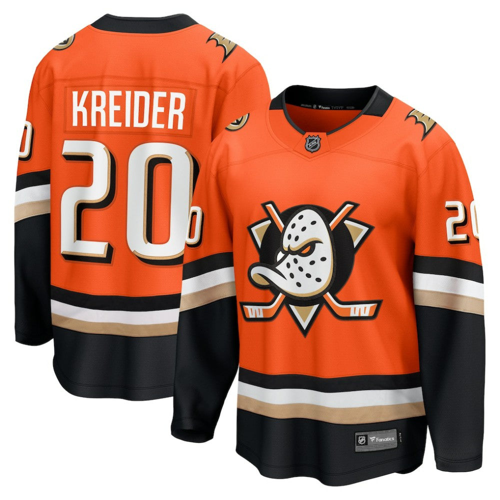 Chris Kreider Anaheim Ducks Fanatics Home Breakaway Jersey Orange