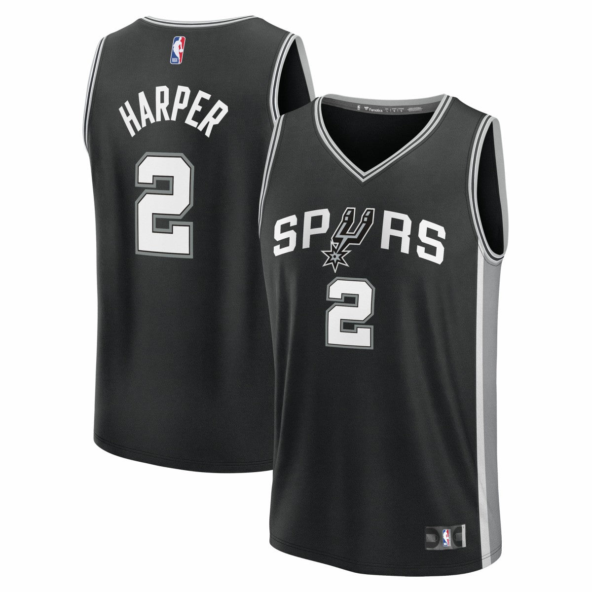 Dylan Harper San Antonio Spurs 2025 NBA Draft First Round Pick Fast Break Replica Jersey - Icon Edition - Black