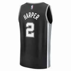 Dylan Harper San Antonio Spurs 2025 NBA Draft First Round Pick Fast Break Replica Jersey - Icon Edition - Black