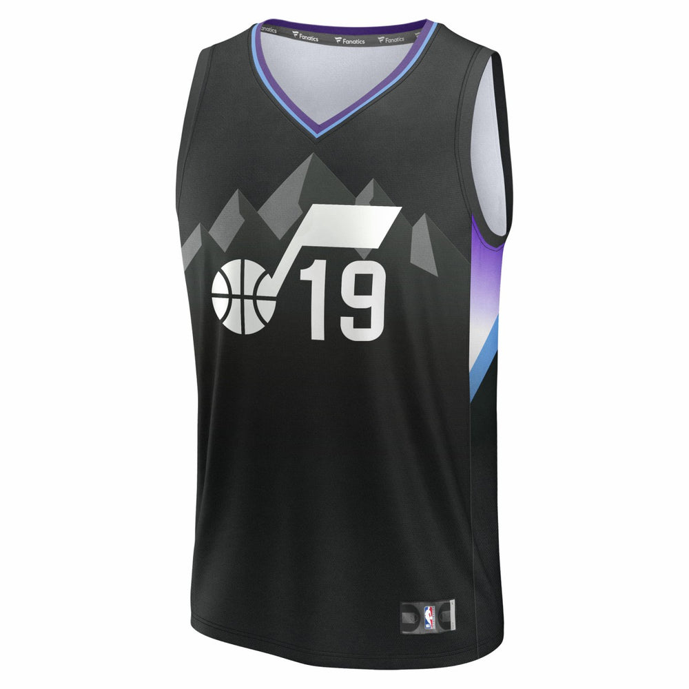 Ace Bailey Utah Jazz Youth 2025 NBA Draft First Round Pick Fast Break Replica Jersey - Statement Edition - Black