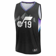 Ace Bailey Utah Jazz Youth 2025 NBA Draft First Round Pick Fast Break Replica Jersey - Statement Edition - Black