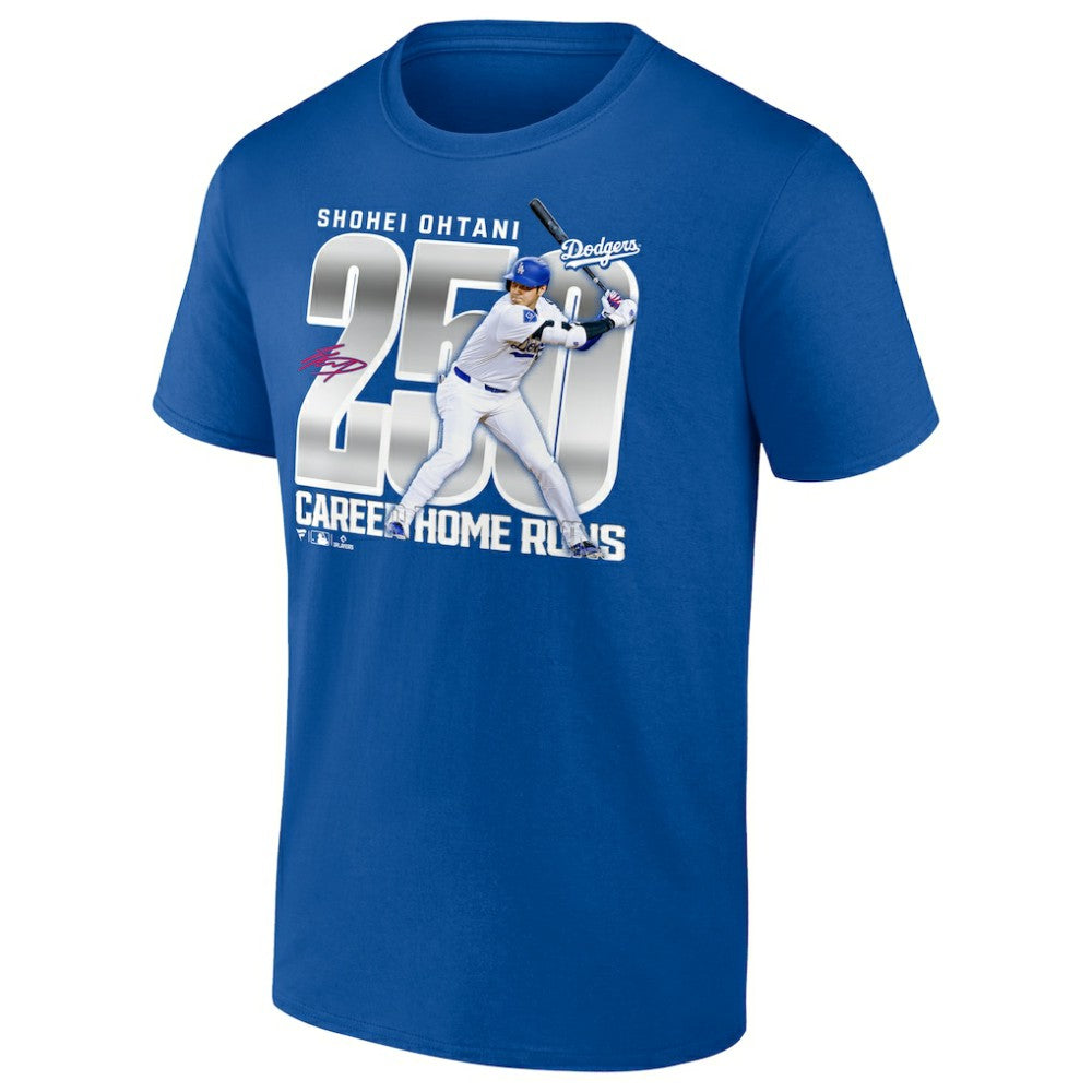 Shohei Ohtani Los Angeles Dodgers 250 Home Runs T-Shirt Royal