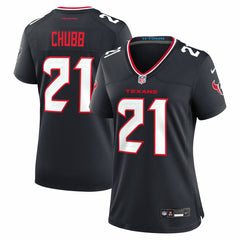 Nick Chubb Houston Texans Women's Team Game Jersey - Navy