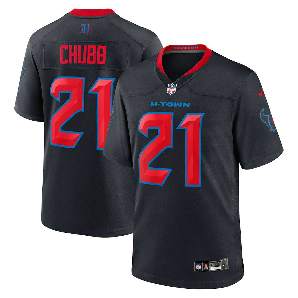 Nick Chubb Houston Texans Alternate 2 Game Jersey - Navy
