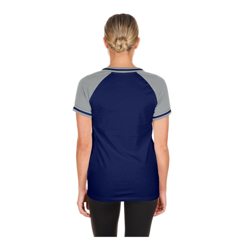 Los Angeles Dodgers Women's Gameday V-Neck T-Shirt Royal | New Era