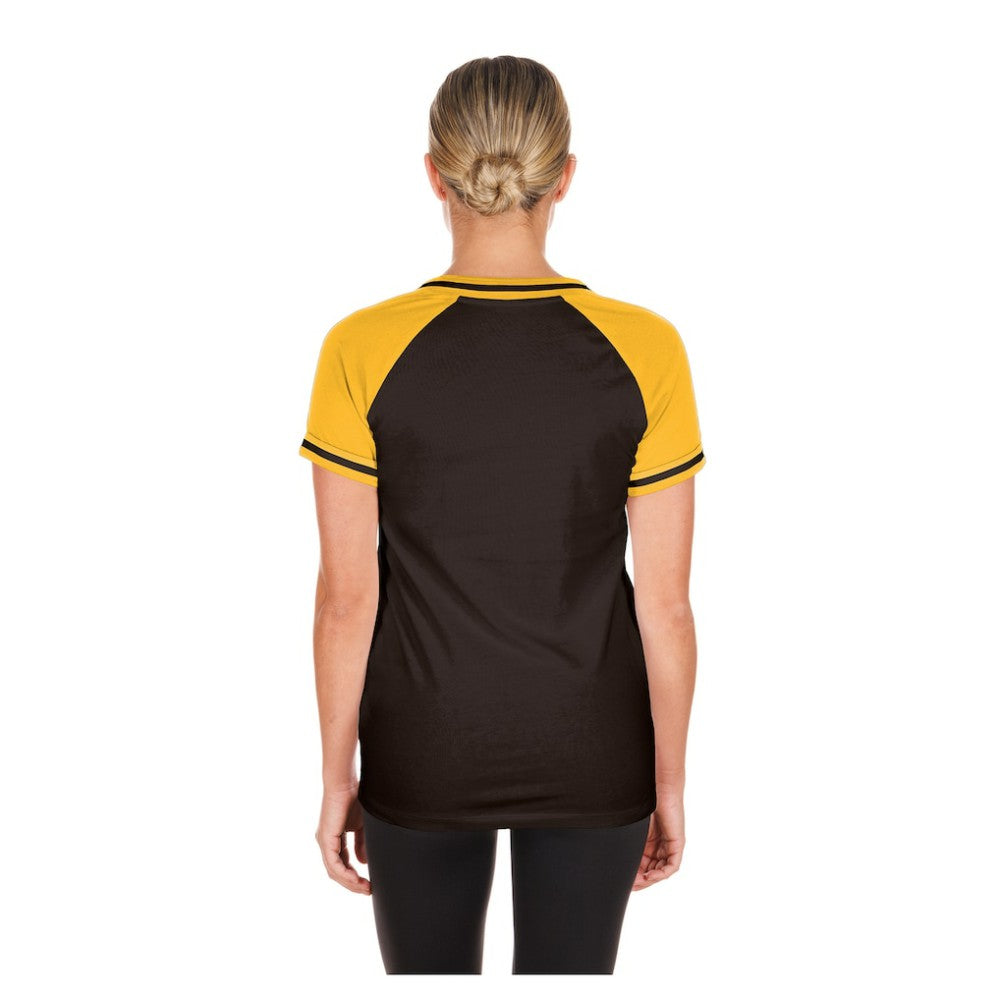 San Diego Padres Women's Gameday V-Neck T-Shirt Brown | New Era