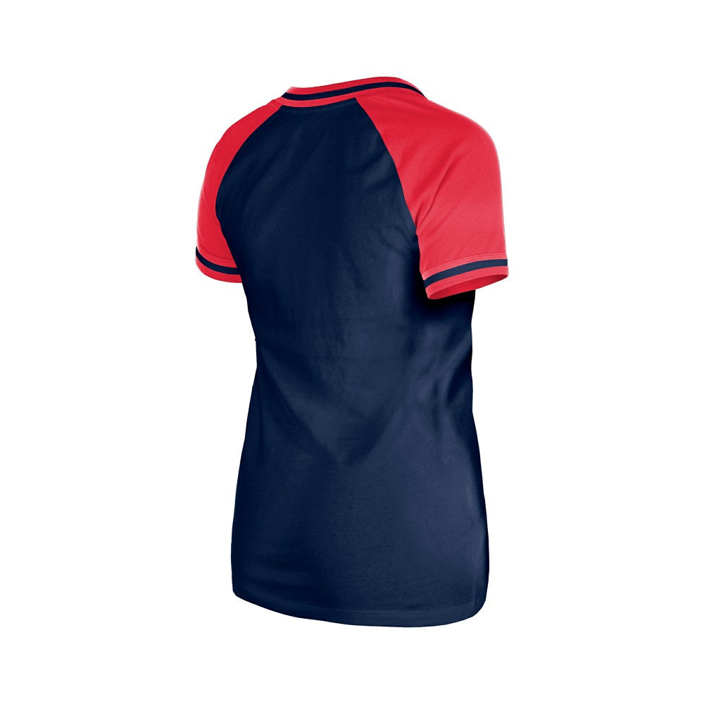 Cleveland Guardians Women's Gameday V-Neck T-Shirt Navy | New Era