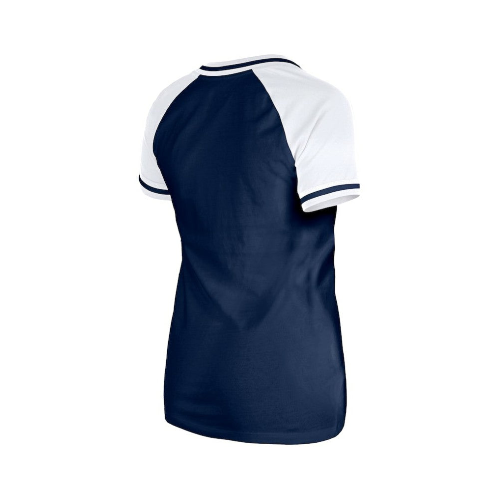Chicago Cubs Women's Gameday V-Neck T-Shirt Navy | New Era