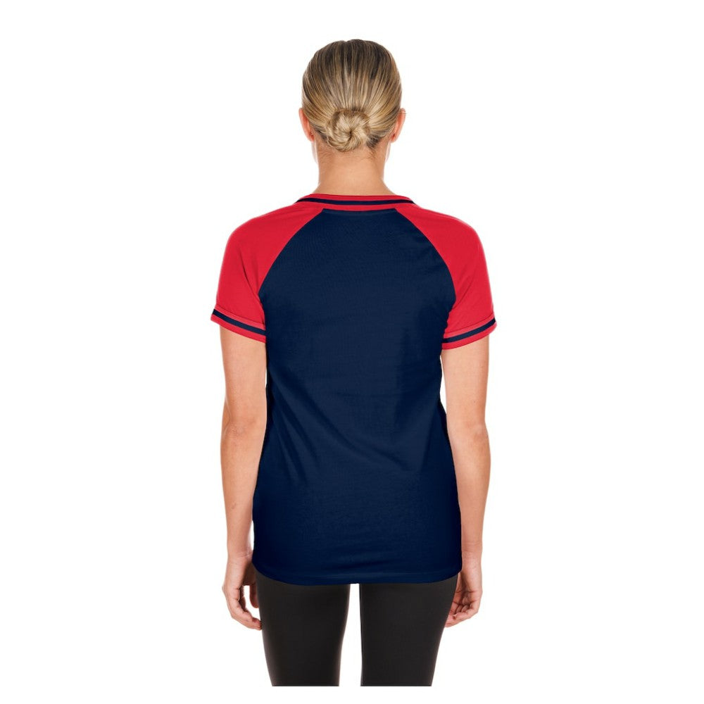 Boston Red Sox Women's Gameday V-Neck T-Shirt Navy | New Era