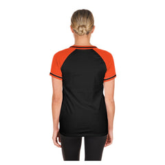 Baltimore Orioles Women's Gameday V-Neck T-Shirt Black | New Era