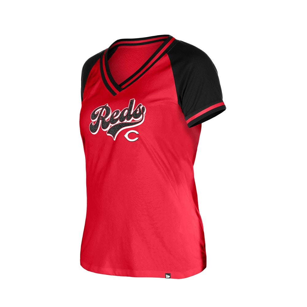 Cincinnati Reds Women's Gameday V-Neck T-Shirt Red | New Era