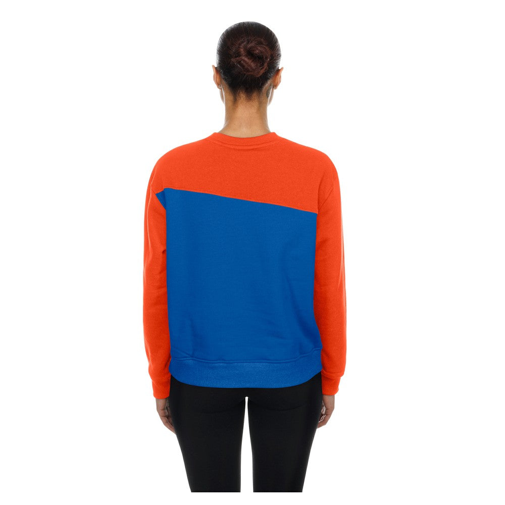 New York Mets Women's Gameday Fleece Sweatshirt Royal/Orange | New Era