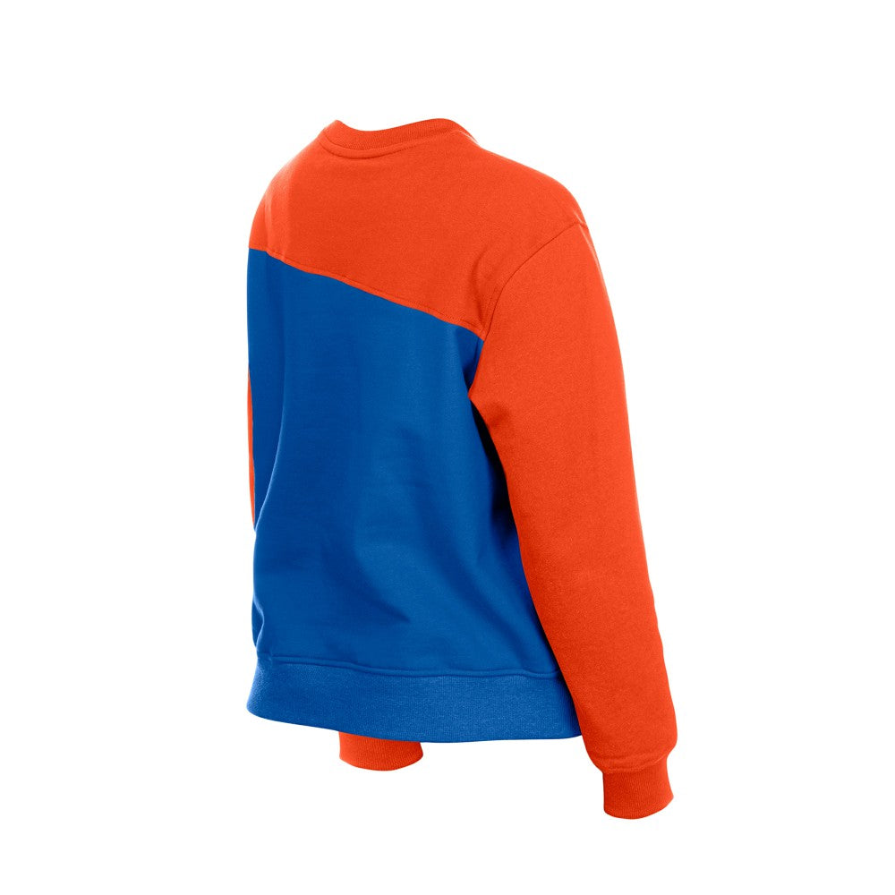 New York Mets Women's Gameday Fleece Sweatshirt Royal/Orange | New Era