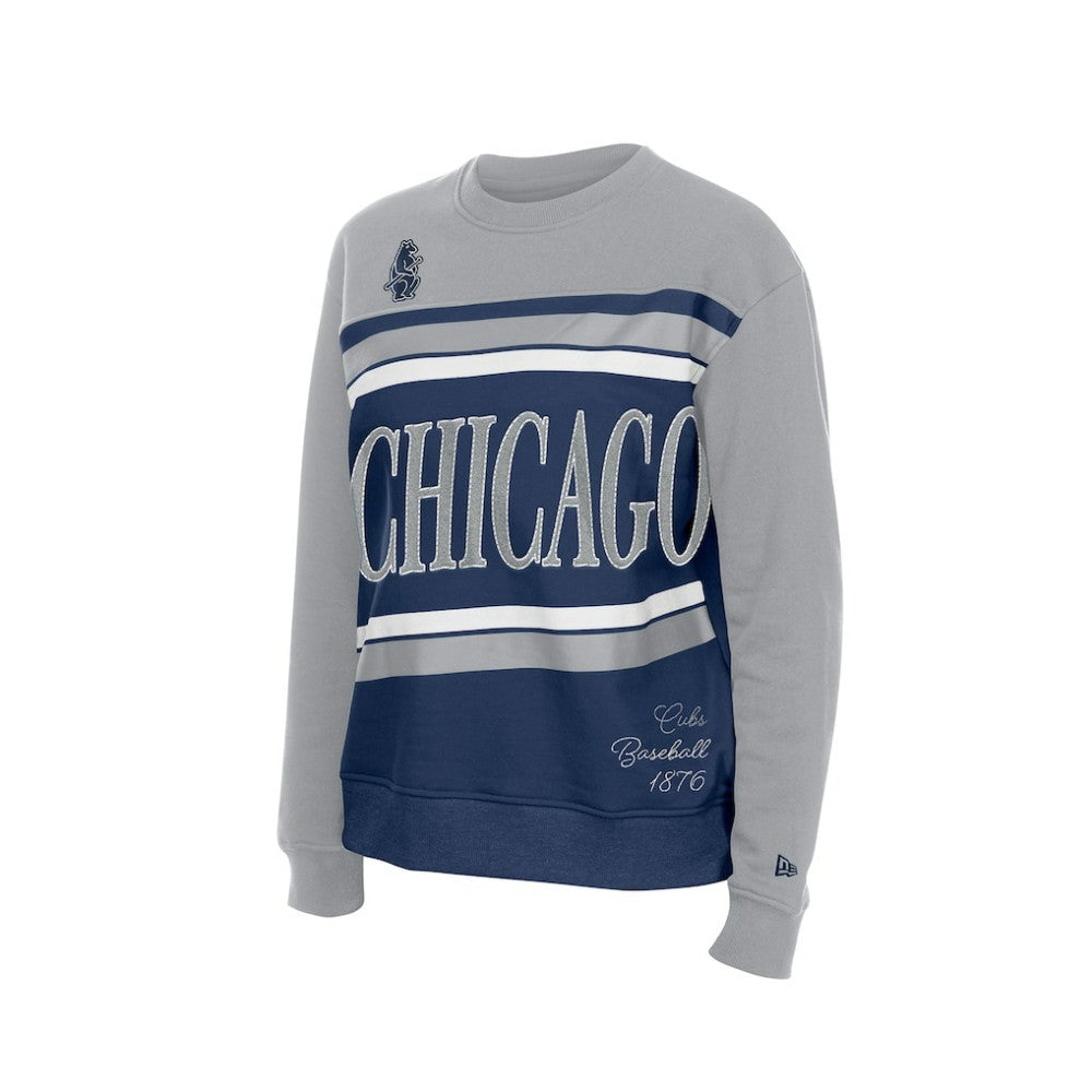 Chicago Cubs Women's Gameday Fleece Sweatshirt Royal/Gray | New Era