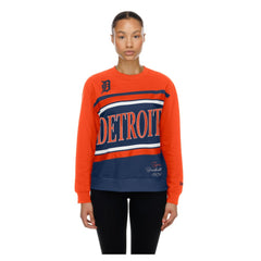 Detroit Tigers Women's Gameday Fleece Sweatshirt Navy/Orange | New Era