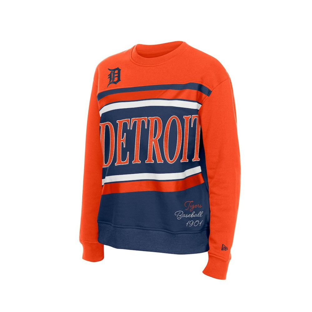 Detroit Tigers Women's Gameday Fleece Sweatshirt Navy/Orange | New Era