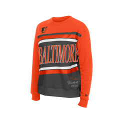 Baltimore Orioles Women's Gameday Fleece Sweatshirt Gray/Orange | New Era