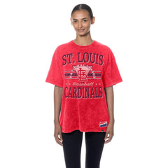 St. Louis Cardinals Women's Oversized Boyfriend T-Shirt Red | New Era
