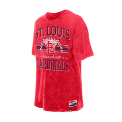 St. Louis Cardinals Women's Oversized Boyfriend T-Shirt Red | New Era