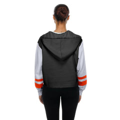 Baltimore Orioles Women's Boxy Lace-Up Hoodie Black | New Era