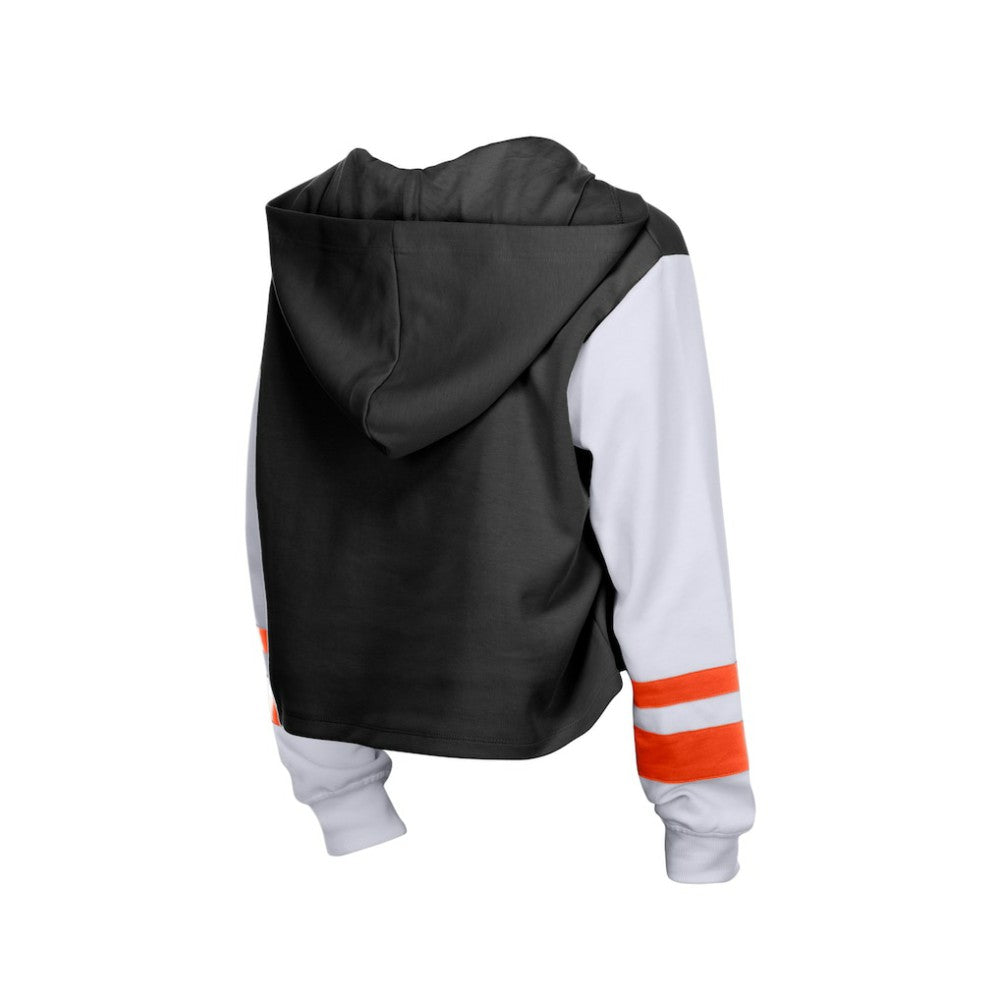 Baltimore Orioles Women's Boxy Lace-Up Hoodie Black | New Era