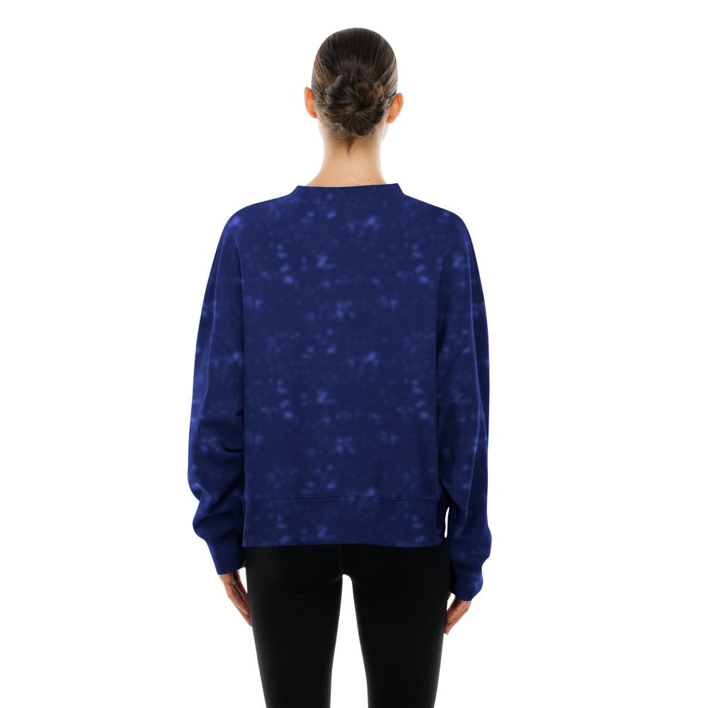 Los Angeles Dodgers Women's Throwback Oversized Boxy Sweatshirt Royal | New Era