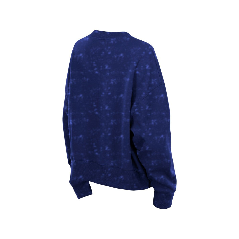 Los Angeles Dodgers Women's Throwback Oversized Boxy Sweatshirt Royal | New Era