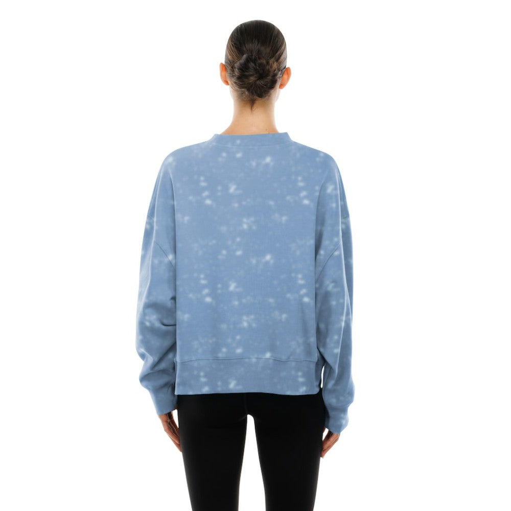 Philadelphia Phillies Women's Throwback Oversized Boxy Sweatshirt Light Blue | New Era