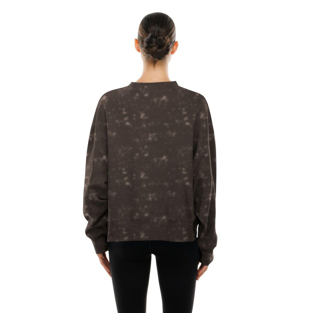 San Diego Padres Women's Throwback Oversized Boxy Sweatshirt Brown | New Era