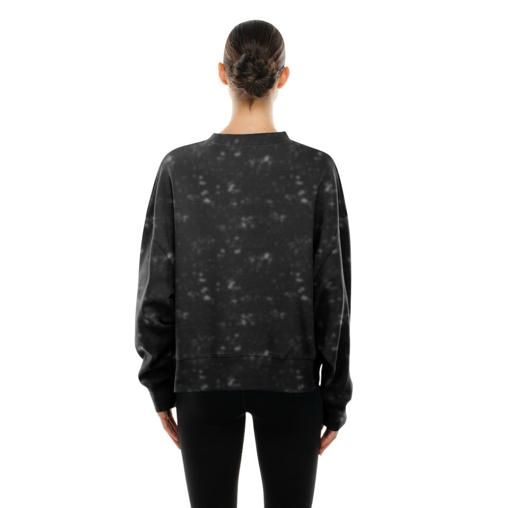 Pittsburgh Pirates Women's Throwback Oversized Boxy Sweatshirt Black | New Era