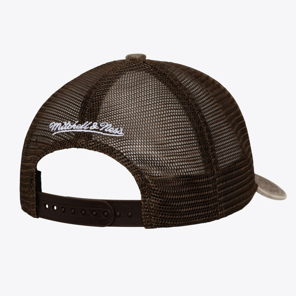 San Diego Padres Unisex Cooperstown Gameday Adjustable Trucker Hat Brown | Mitchell & Ness