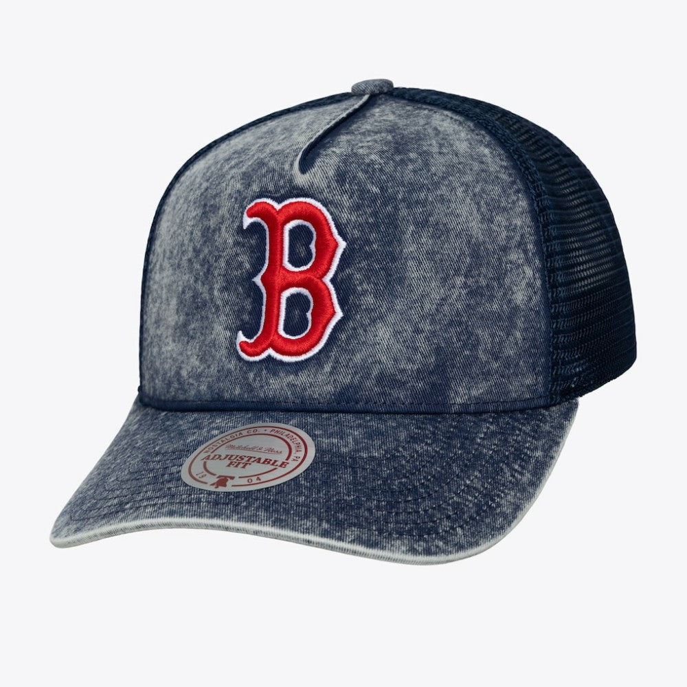 Boston Red Sox Unisex Gameday Adjustable Trucker Hat Navy | Mitchell & Ness