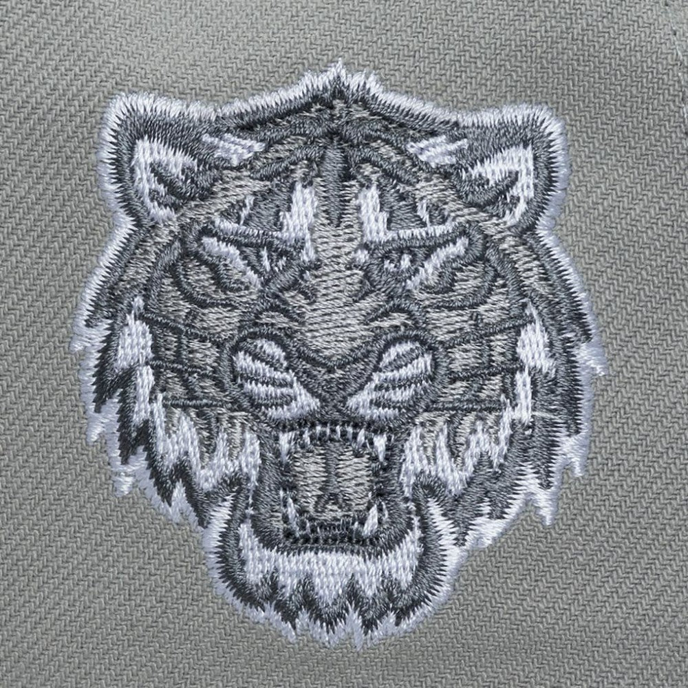 Detroit Tigers Thunderstorm Head Coach Pro-Crown Adjustable Hat Gray | Mitchell & Ness