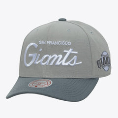 San Francisco Giants Thunderstorm Head Coach Pro-Crown Adjustable Hat Gray | Mitchell & Ness