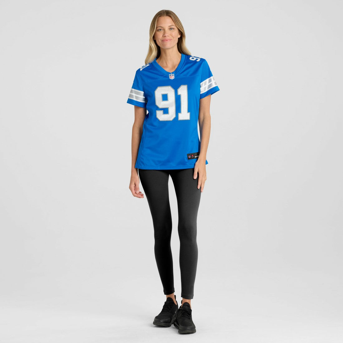 Tyleik Williams Detroit Lions Women's Team Game Jersey - Blue