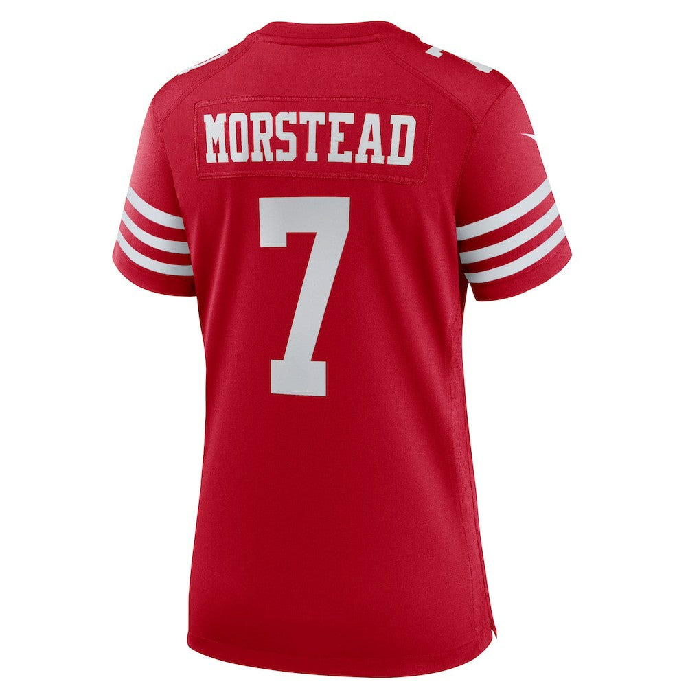 Thomas Morstead San Francisco 49ers Women's Team Game Jersey - Scarlet