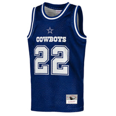 Emmitt Smith Dallas Cowboys Youth Retired Player NFL Basketball Fashion Jersey - Navy on sale