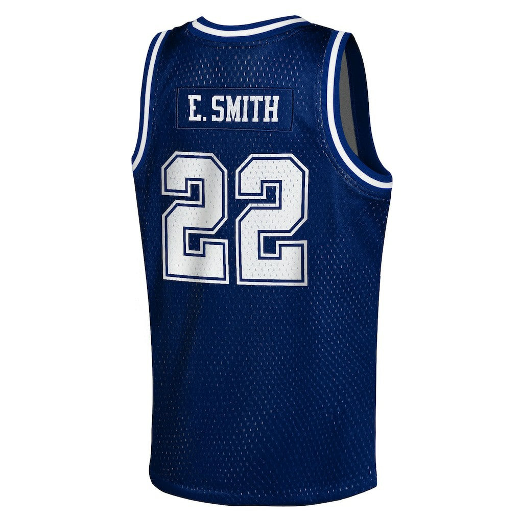 Emmitt Smith Dallas Cowboys Youth Retired Player NFL Basketball Fashion Jersey - Navy on sale